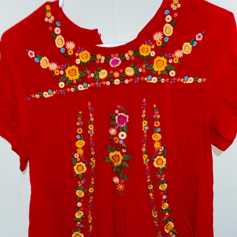 embroidered dress